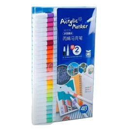 Набір маркерів Acrylic Marker для малювання акрілові 48 штук 9102-48