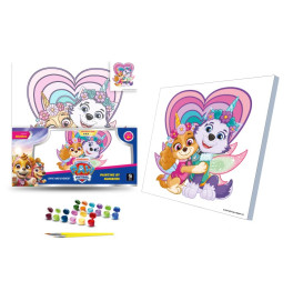 Каритна за номерами qbee "Щенячий патруль: Скай і Еверест" 30х30 см QB913-008