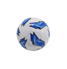 Мяч футбольный "5 PVC 320-330 гр синий FLASH