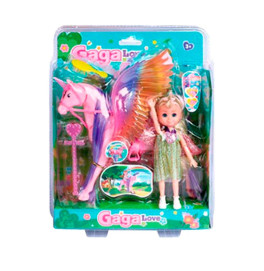 Кукла "Nini Love" с единорогом 53811_Pink