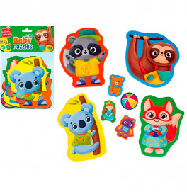 Пазлы макси Vladi Toys картонные с игрой Малыш Сможет «Животные. Игрушки» VT1722-23 (укр) VT1722-23