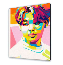 Картина по номерам с лаком ArtCraft "Jimin. Art Prints" 40*50 см