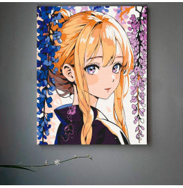 Картина по номерам "Светловолосая девушка" Artcraft 40*50 см