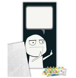 Открытка по номерам "F*ck you" 40*80 см