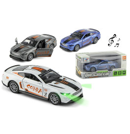 Машинка COBRA 1:32 металева інерційна з світлом і звуком K175B13 Машинка COBRA 1:32 металева інерційна з світлом і звуком K175B13