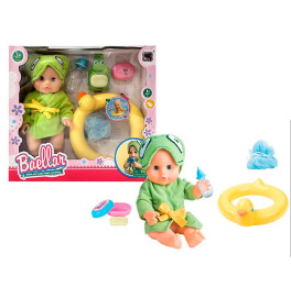 Лялька пупс 30 см для купання з воднним колом та аксесуарами 8499