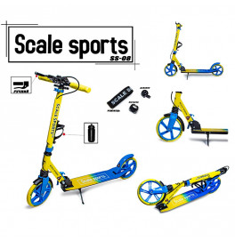 Двоколісний самокат Scale Sports Жовто-Блакитний SS08_Yellow-blue