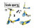 Двоколісний самокат Scale Sports Жовто-Блакитний SS08_Yellow-blue