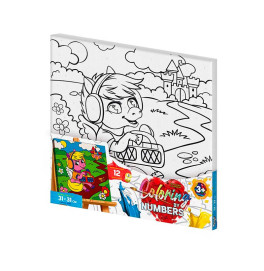 Картина по номерам "Coloring by numbers" Danko Toys Пони 31см*31см