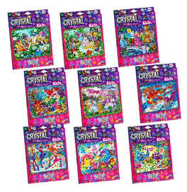 Набор для творчества Danko Toys "CRYSTAL MOSAIC KIDS" развивающий CRMk-01-01,02,03,04...10