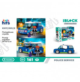 Конструктор Kids hits IBLOCK JUNIOR Полиция 161 деталей KH17/001/2