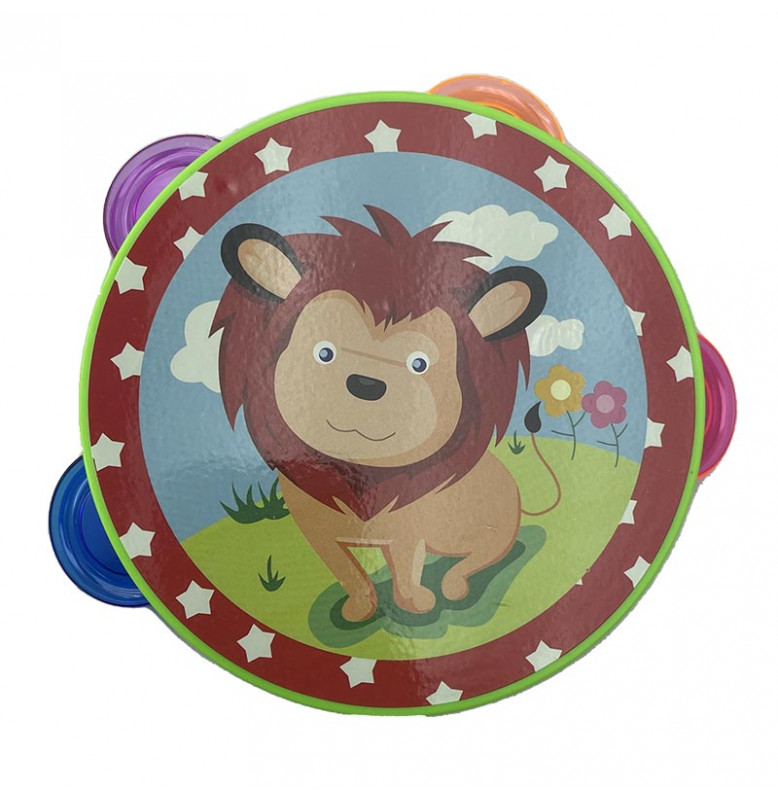 Музыкальная игрушка Бубен для детей 2832_Lion, Green