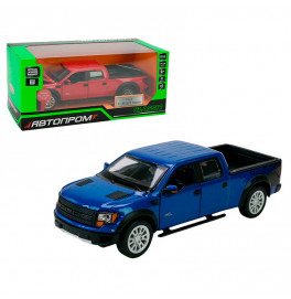 Машинка Автопром Ford F-150 SVT Raptor 1:34 металлическая со светом и звуком. 68363_Blue
