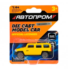 Машинка Автопром 1:64 металлическая AP6406_Yellow