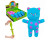 Антистресс YabbaDabba кошки с песком 14 см YD2625_Blue
