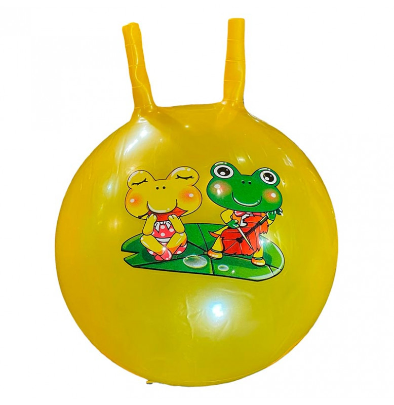 Мяч для фитнеса с рожками 45 см 350 грамм RB26507_Yellow