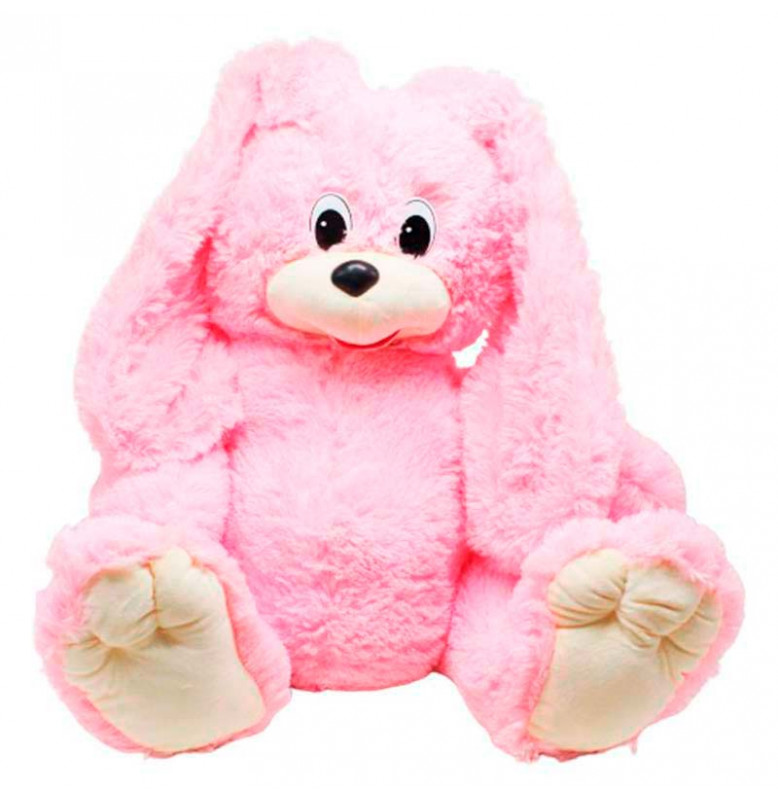 Мягкая игрушка Зайка Сеня 70 см 0088_Pink