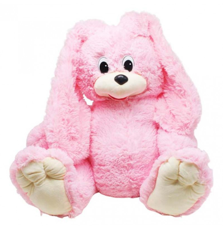 Мягкая игрушка Зайка Сеня 70 см 0088_Pink