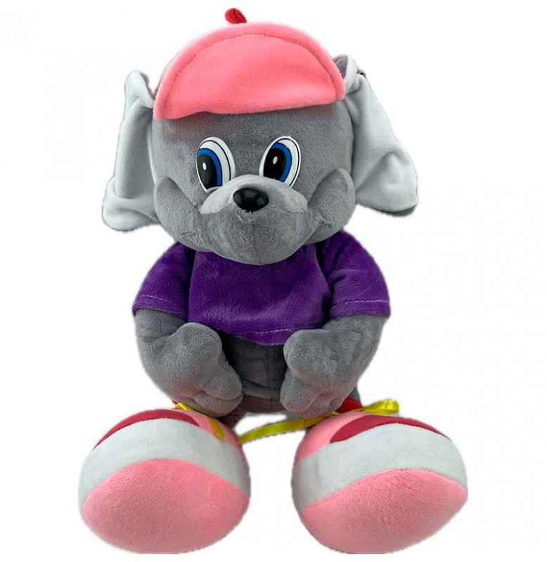 Мягкая игрушка Миша Паша 30 см 0095_Pink-Violet