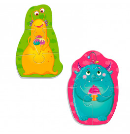 Бейби пазлы Vladi Toys Малыш сможет "Монстрики" магнитные VT3208-31