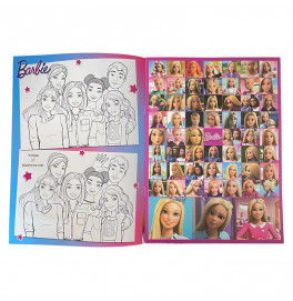 Раскраска с наклейками Barbie world 505031