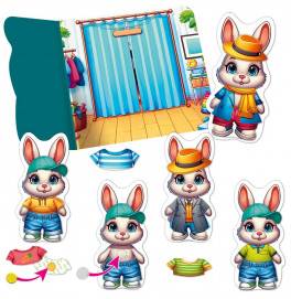 Развивающая игра Vladi Toys "Зайка" с липучками VT1320-04