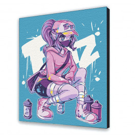 Картина за номерами з лаком ArtCraft аніме "Style girl" 40*50 см 10218-AC