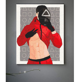 Картина по номерам ArtCraft "Игра в кальмара. Фан арт" 40х50 см 10299-AC