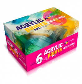Набор акриловых красок ArtCraft 6шт. по 20 мл 5081-AC
