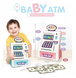 Банкомат-сейф со светом и музыкой на батарейках WF-3005