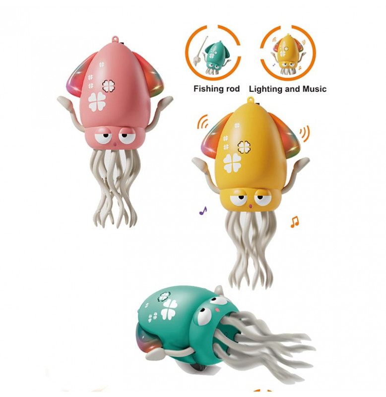 Интерактивная игрушка танцующий кальмар 158-21C_Green
