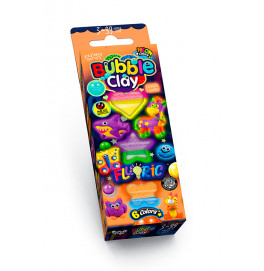 Набор для творчества Danko Toys BUBBLE CLAY FLUORIC BBC-FL-6-01U,02U