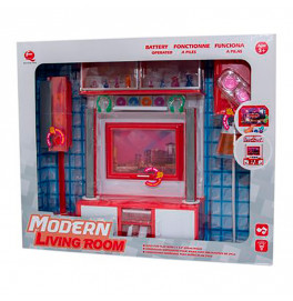 Набор кукольной мебели Qun Feng Toys "Современная комната"-3 красная 42*10.5*35 26239