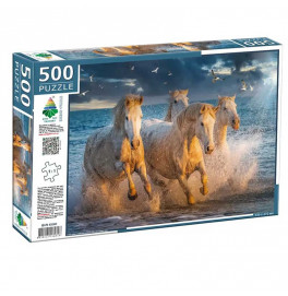 Пазлы 500 "Белые кони" Ен.4818