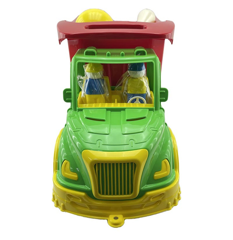 Машинка "Самосвал Mati" с кеглями Бамсик 009/11_Green-Red