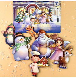 Развивающая игра UBEE Кто был на улице из дерева ПСД294