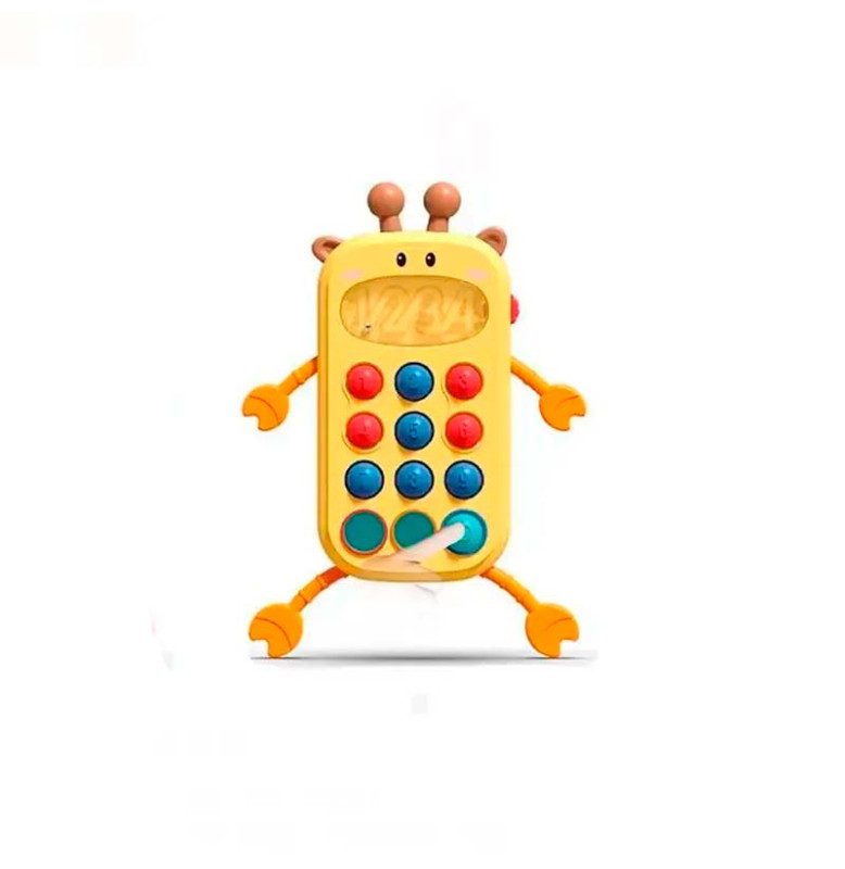 Брязкальце телефон-тваринки 688-64/65_Yellow