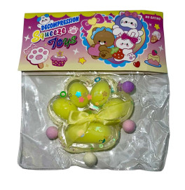 Лапки антистрес прозорі Paw-1_Yellow Лапки антистрес прозорі Paw-1_Yellow