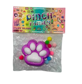 Лапка антистрес фіолетова з білим st-15 Лапка антистрес фіолетова з білим st-15