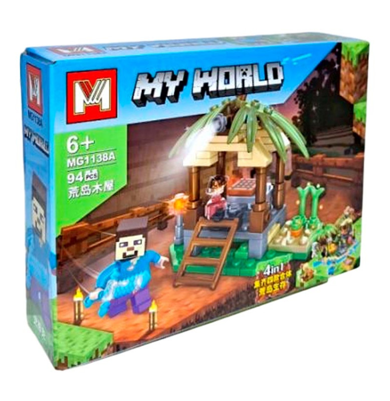 Конструктор My World блочный пластиковый