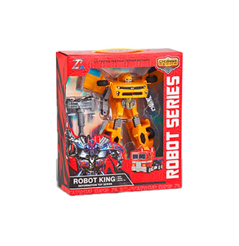 Робот-трансформер с оружием трансформируется в машинку 0754-12_Yellow