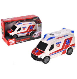 Машинка "Швидка допомога" зі світлом і звуком інерційна JS199A