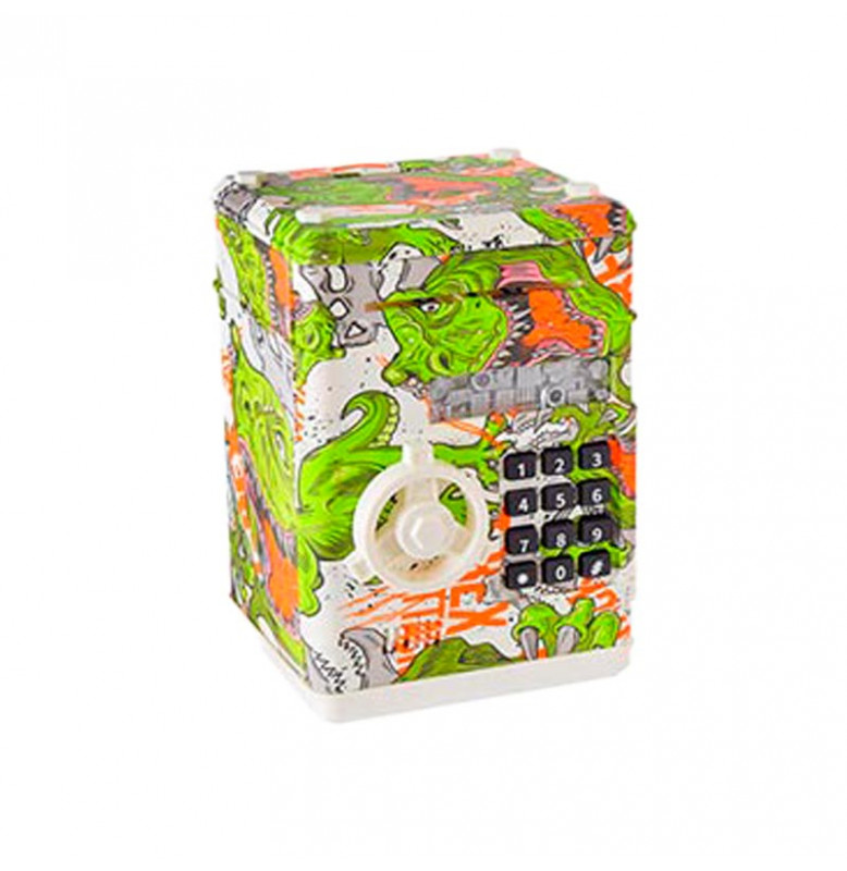 Копилка-сейф электронный 881506E/F/G/H_White-Green