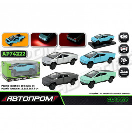 Машинка Автопром Tesla pickup truck 1:32 зі світлом і звуком AP74222