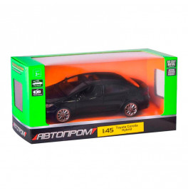 Машина мет АВТОПРОМ 1:45 Toyota Corolla Hybrid открывается дверь 4359_Black