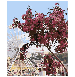 Картина по номерам украинская тематика Контракта площадь Strateg 30х40 см SS-6590