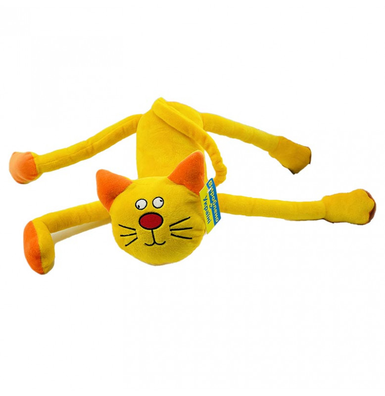Мягкая игрушка Кот Эврик 25 см 0222_Yellow-Orange