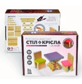Конструктор "Стол+кресла" 33 эл