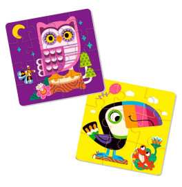 Мягкие пазлы Vladi Toys Foam puzzles 2in1 "Birds" с птицей