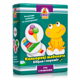 Настольная игра Vladi Toys Crazy Koko "Цветовые лягушки" развлекательная VT8025-06